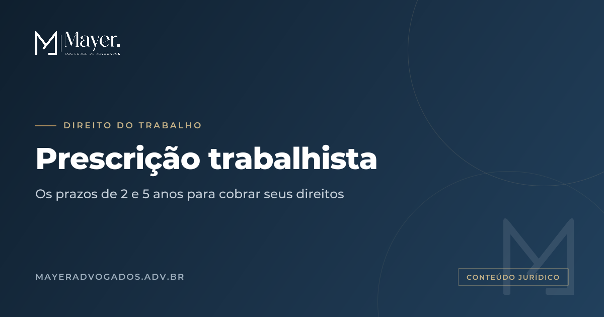 Artigo sobre Trabalhista: Prescrição Trabalhista: Conceitos importantes para entender esse instituto